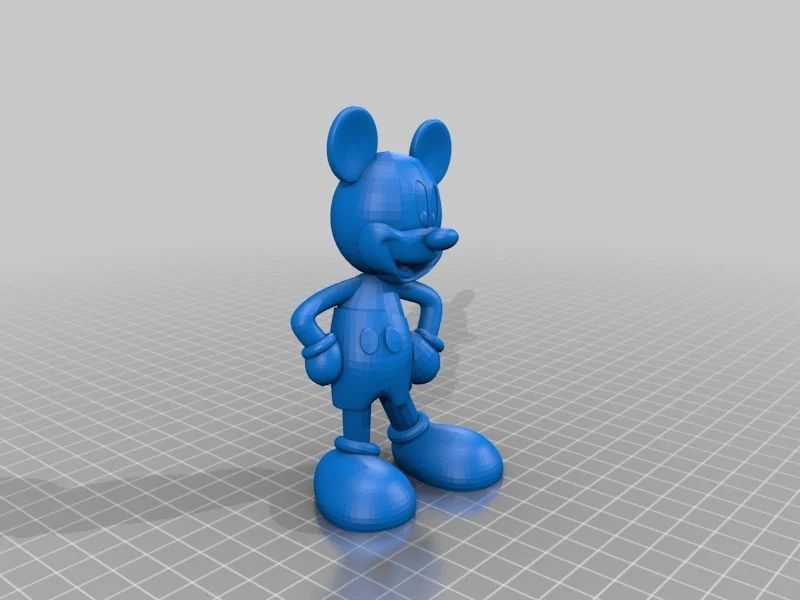 Flat-footed Mickey Mouse 3D print model_15