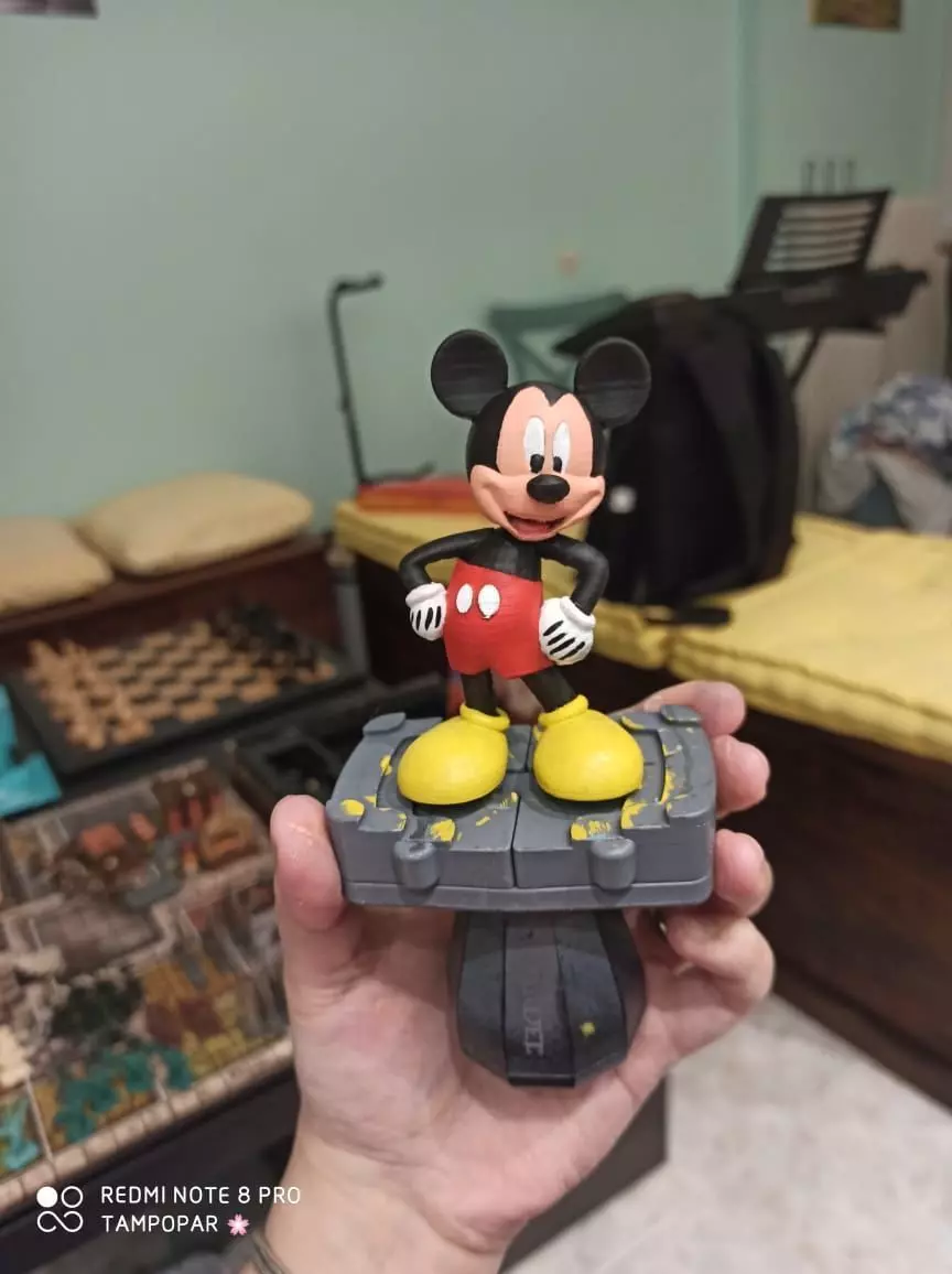 Flat-footed Mickey Mouse 3D print model_0