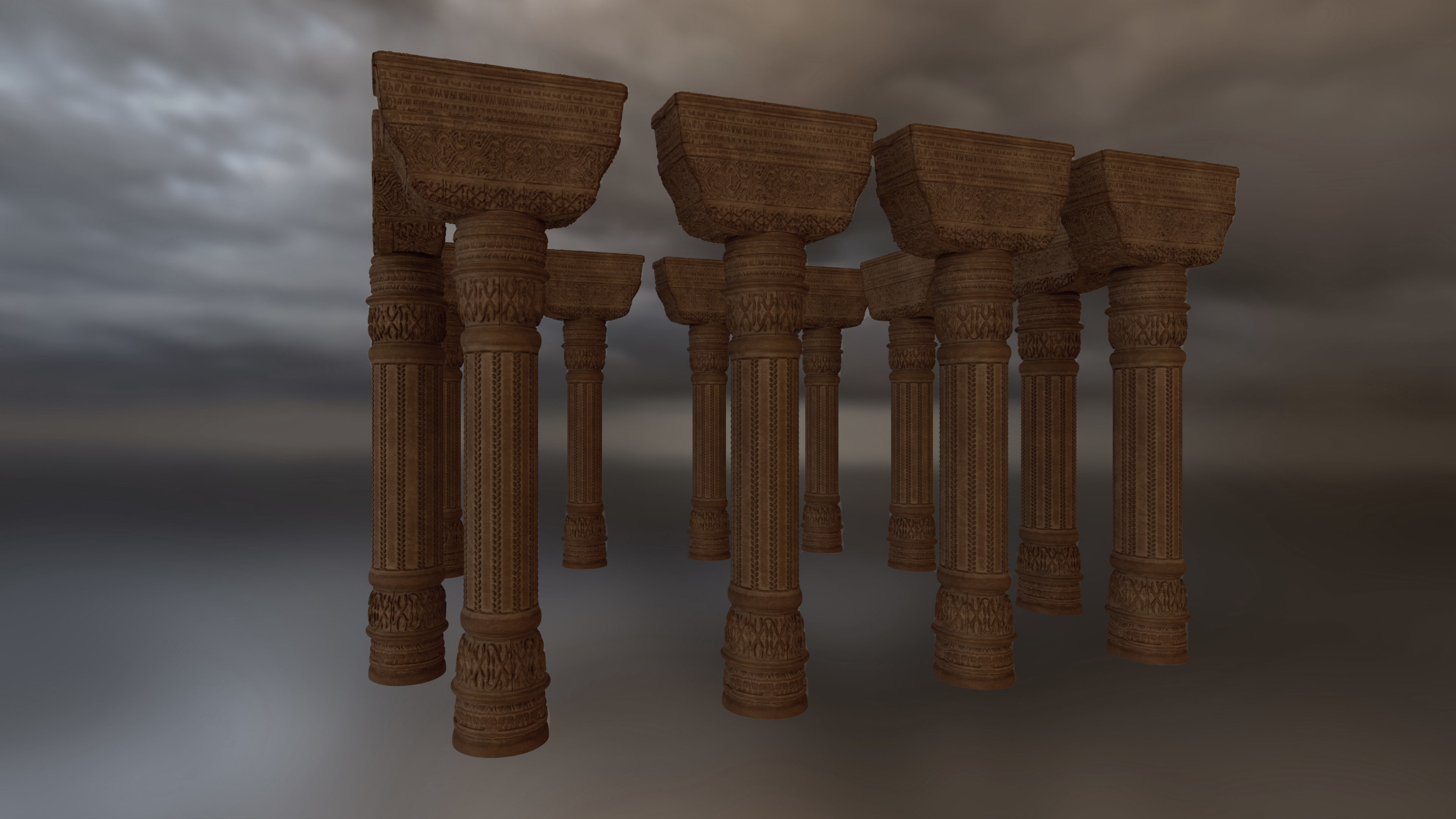 Ratneshwar Mahadev Temple - Game and Movie Ready Low-poly model Low-poly 3D model_1