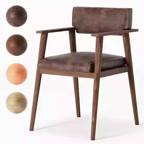 Vintage teak arm chair