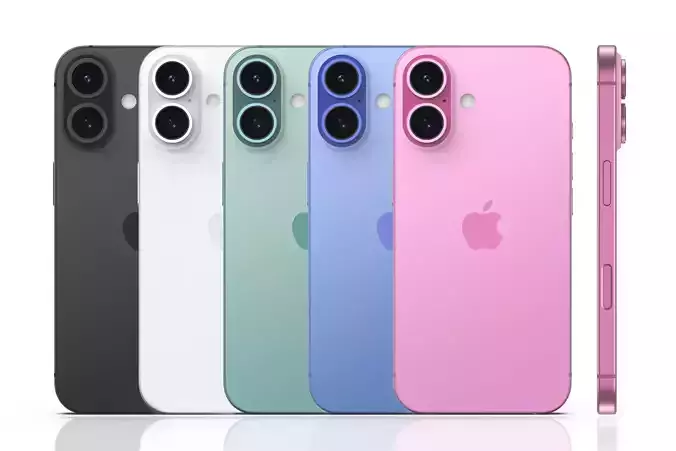 Apple iPhone 16 and 16 Plus 2024 3D model
