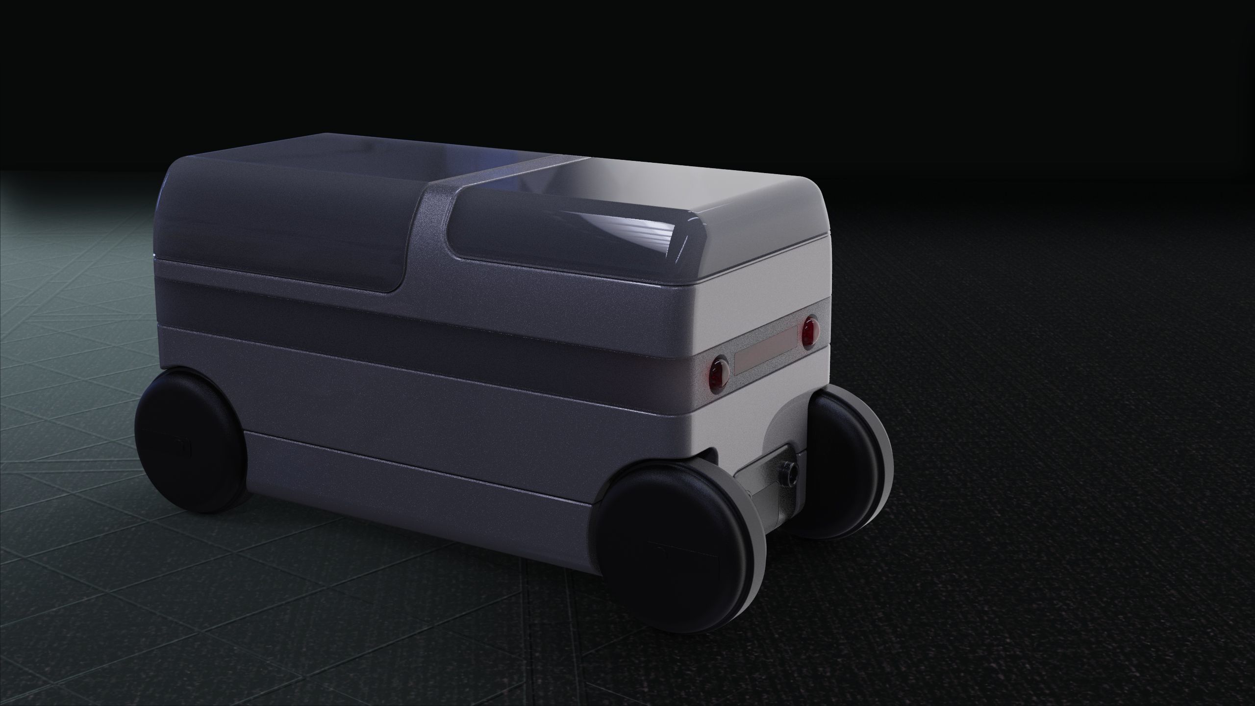 robotic vehicle delivery  3D model_1