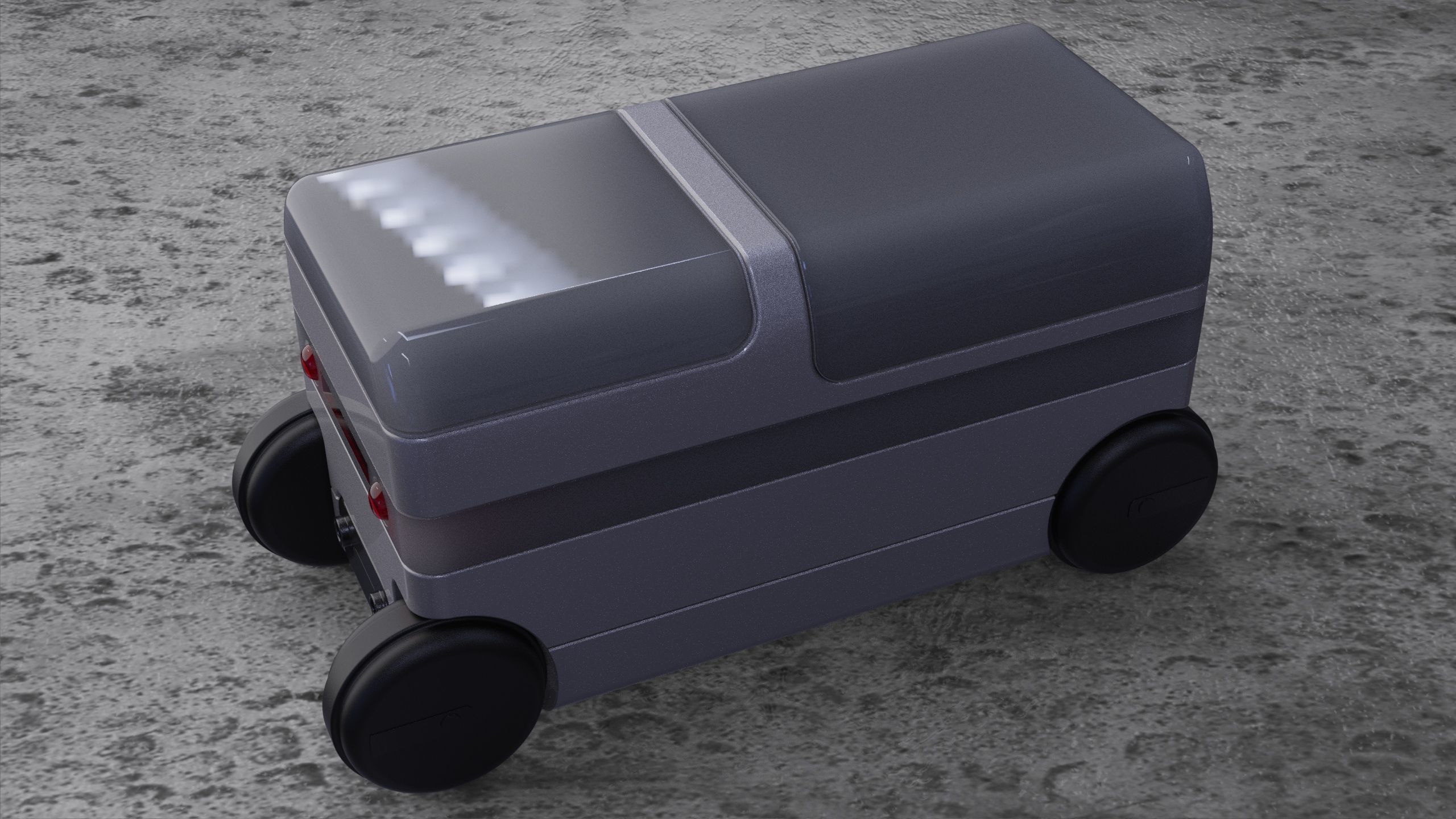 robotic vehicle delivery  3D model_3