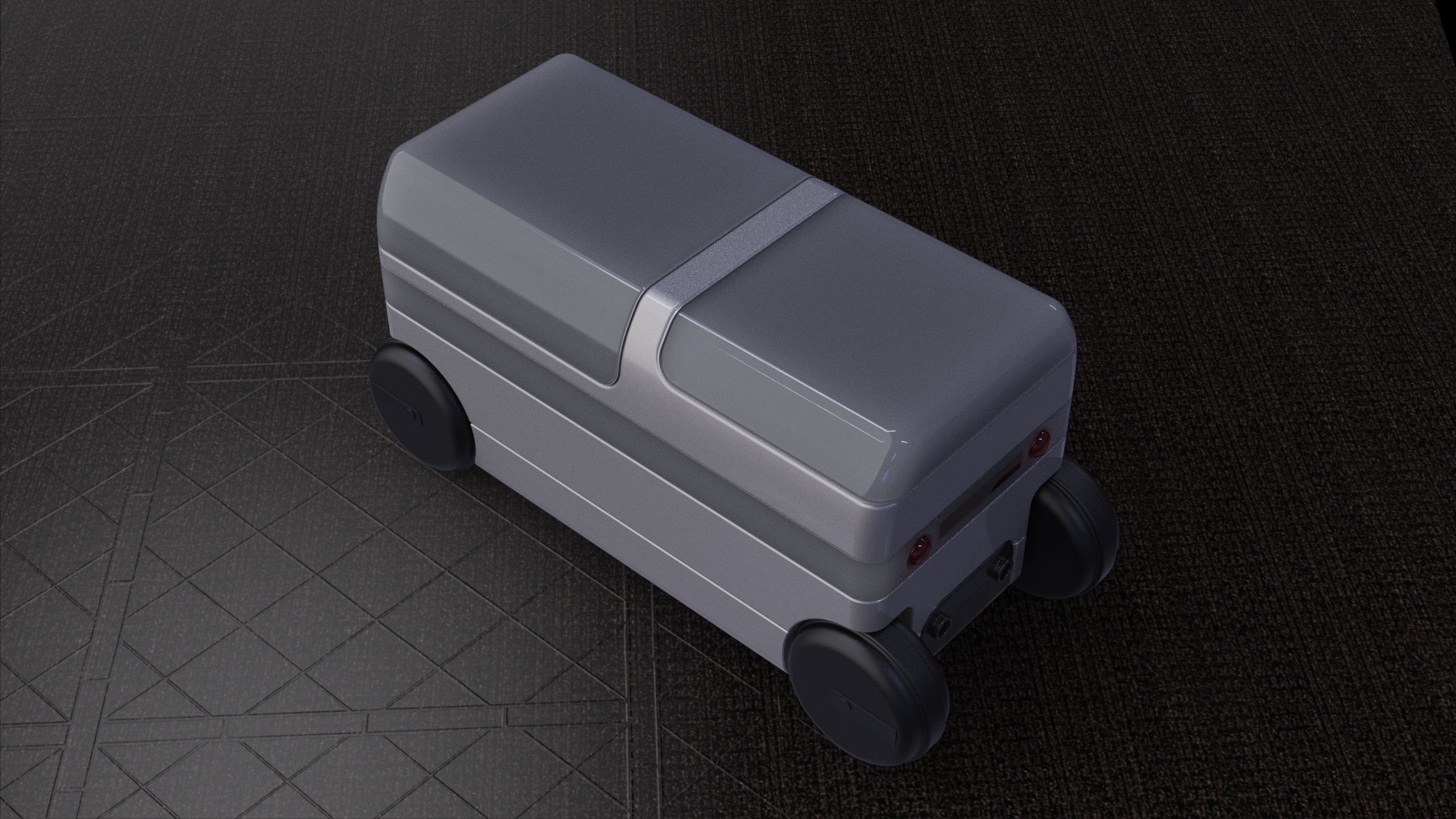 robotic vehicle delivery  3D model_4