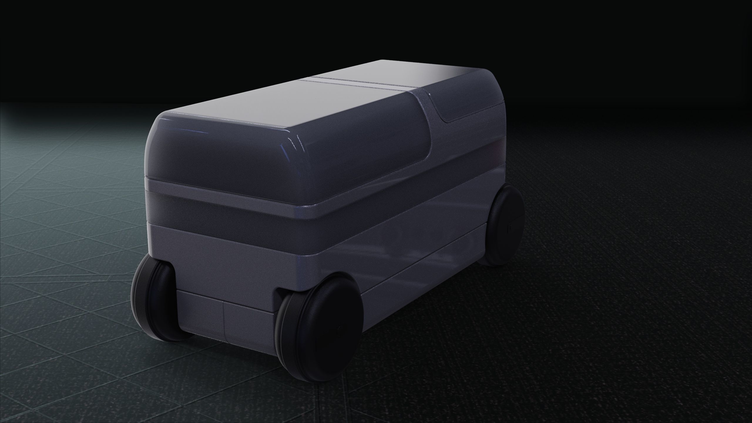 robotic vehicle delivery  3D model_2