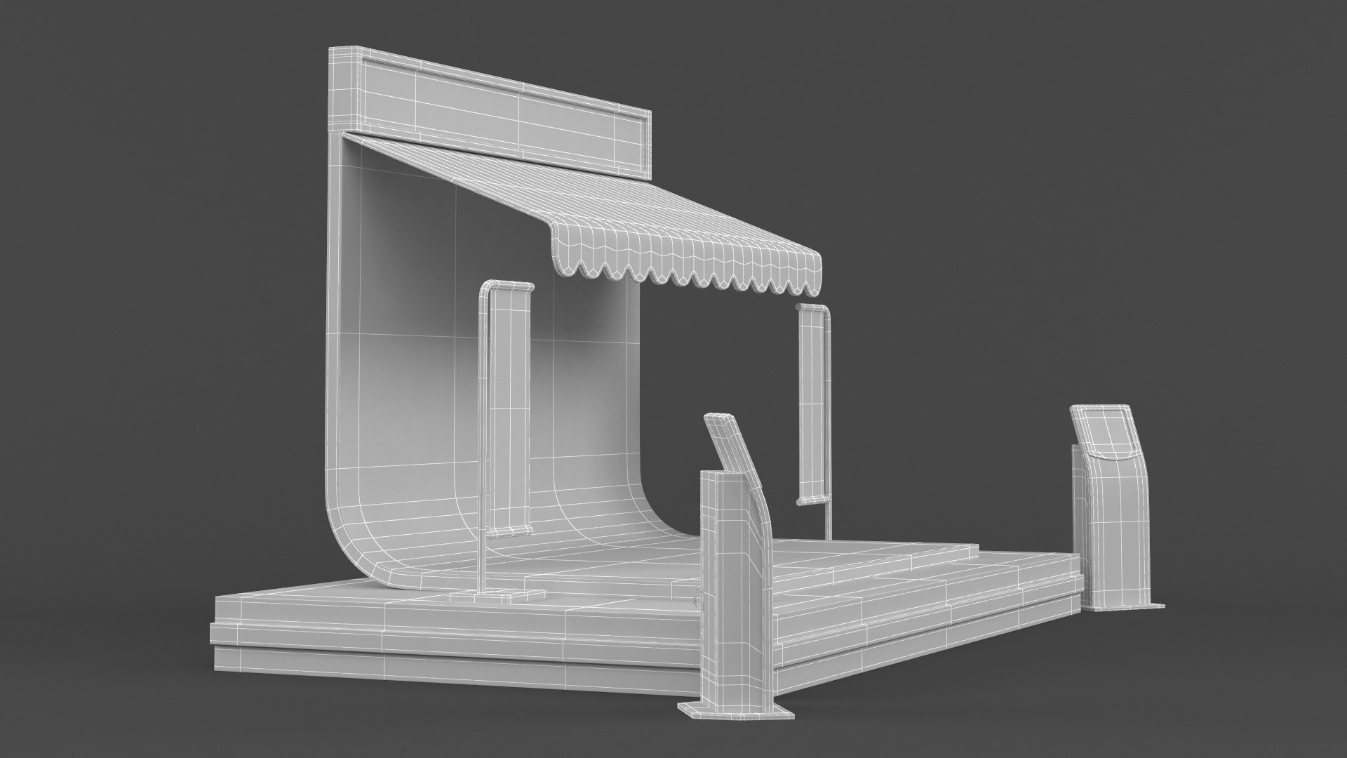 Exhibition Booth 3D model_9