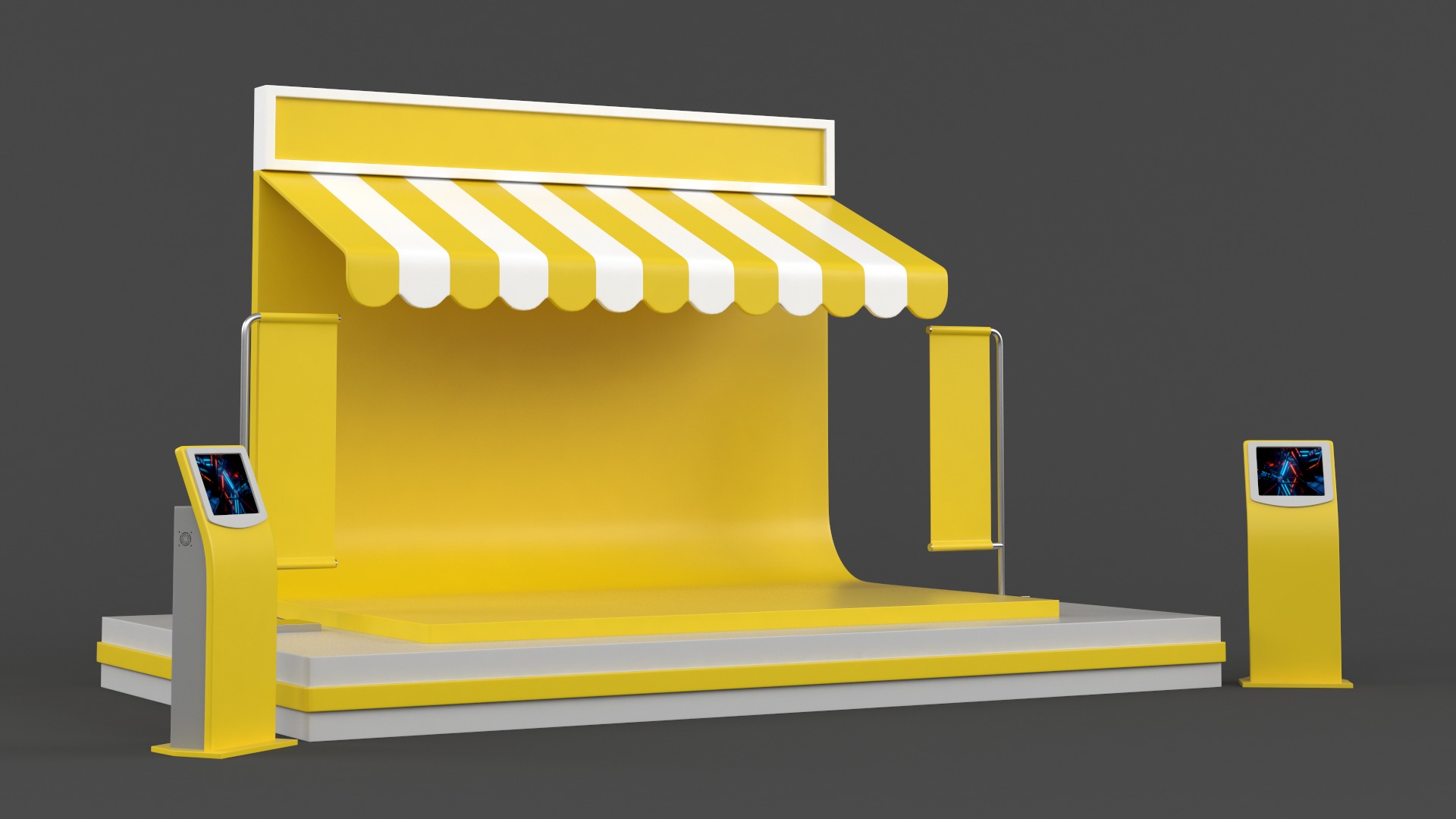 Exhibition Booth 3D model_2