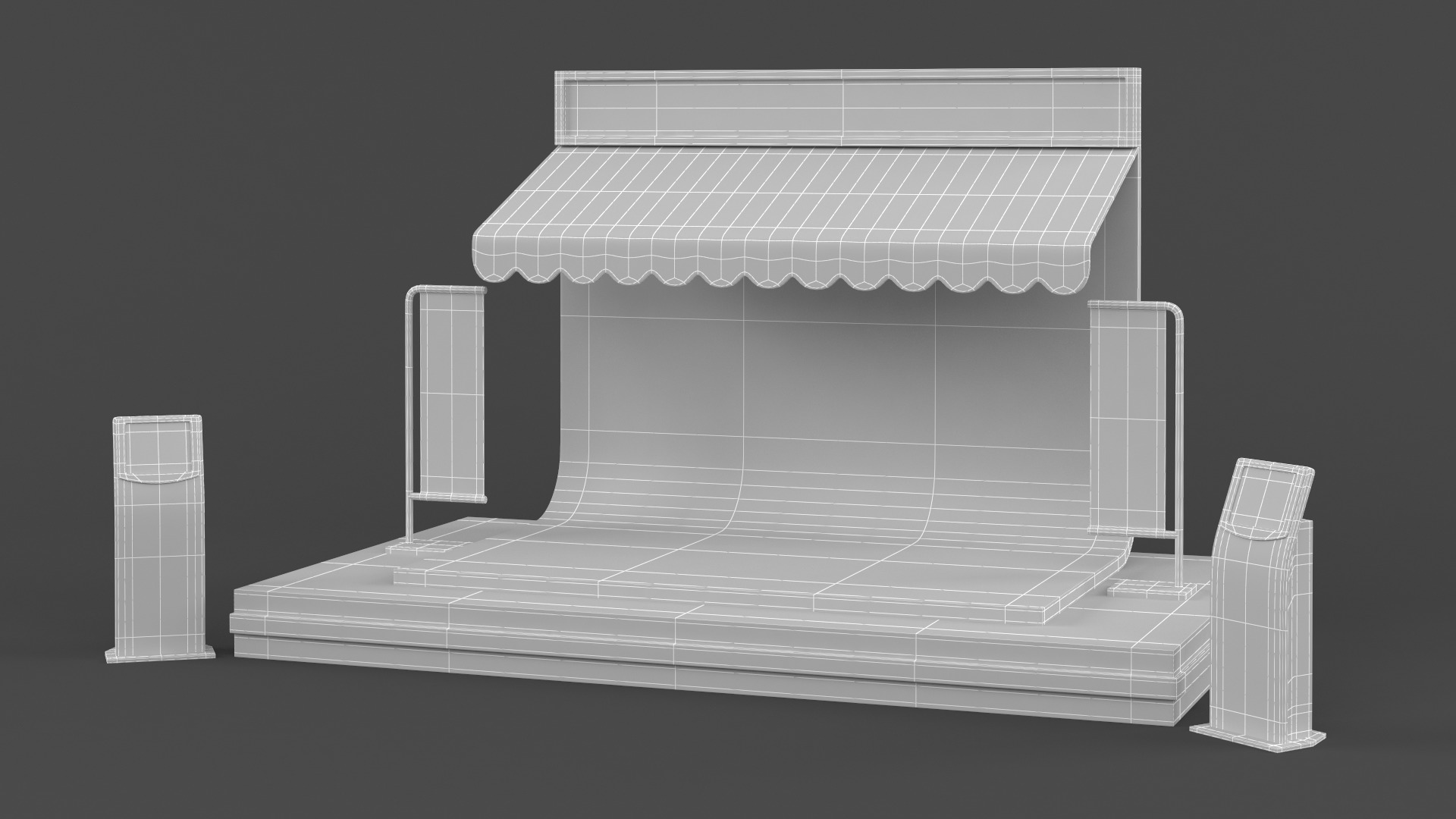 Exhibition Booth 3D model_6