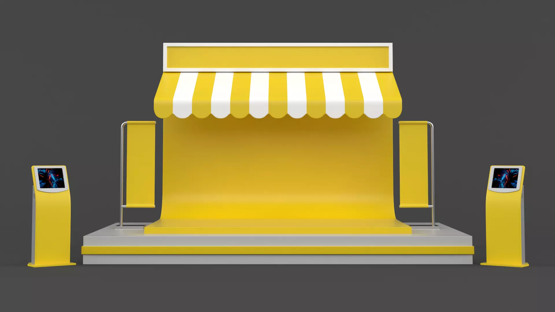 Exhibition Booth 3D model_0