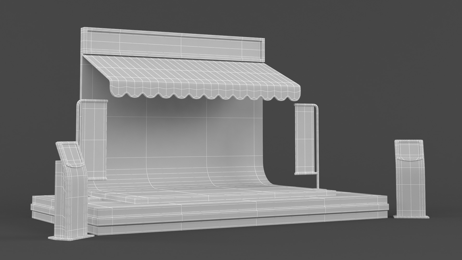 Exhibition Booth 3D model_7