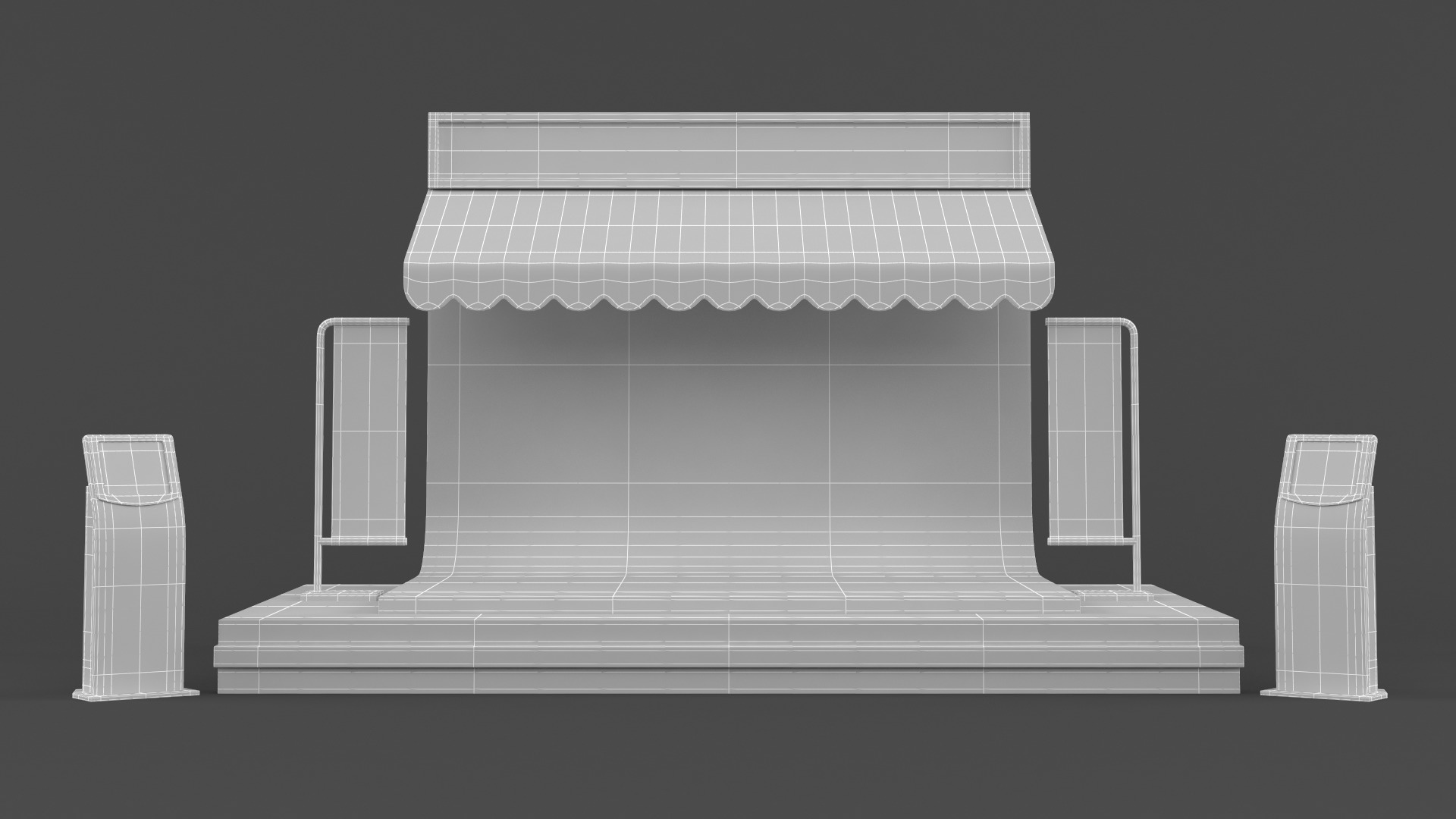 Exhibition Booth 3D model_5