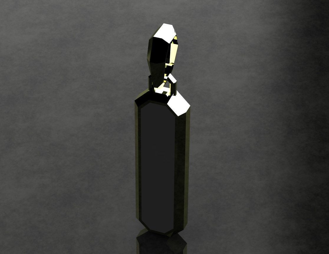 David Yurman Forget Carbon Pendant 3D print model_2