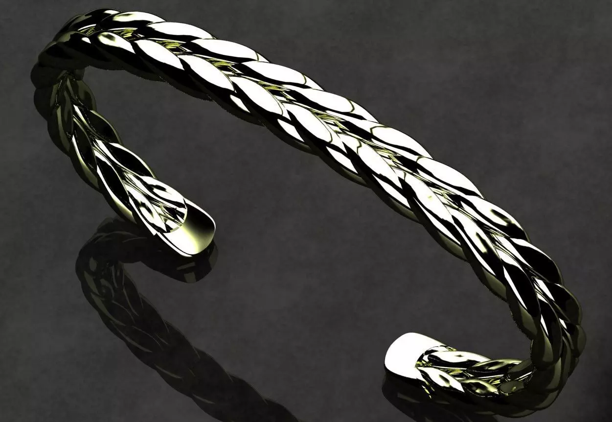 David Yurman Chevron Cuff Bracelet 3D print model