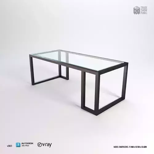 Low table Chloe Glass 3D model