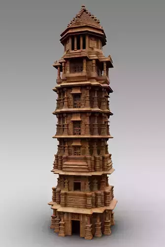 Vijaya Stambha - Game and Movie Ready Low-poly model Low-poly 3D model Vijaya Stambha - Game and Movie Ready Low-poly model Low-poly 3D model