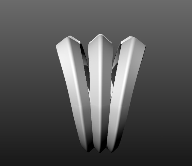 David Yurman Roman Theree Row Band 3D print model_5