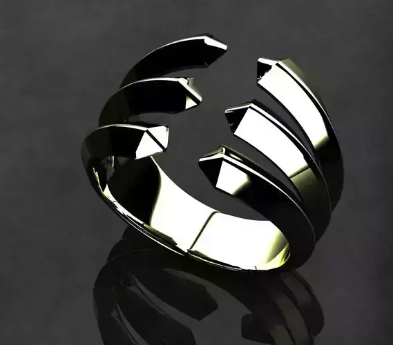 David Yurman Roman Theree Row Band 3D print model