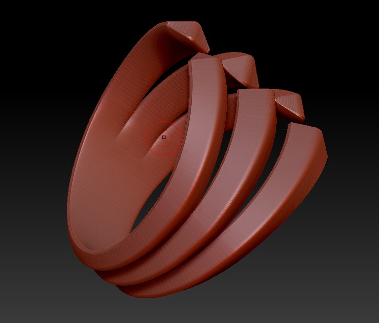 David Yurman Roman Theree Row Band 3D print model_9