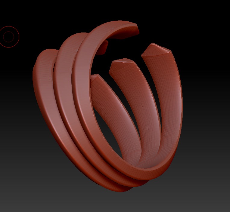 David Yurman Roman Theree Row Band 3D print model_8