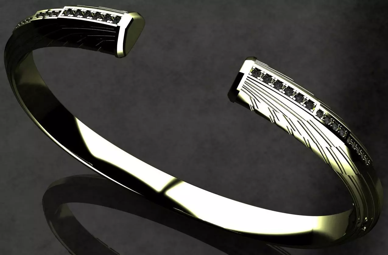 David Yurman Bracelete 3D print model_0