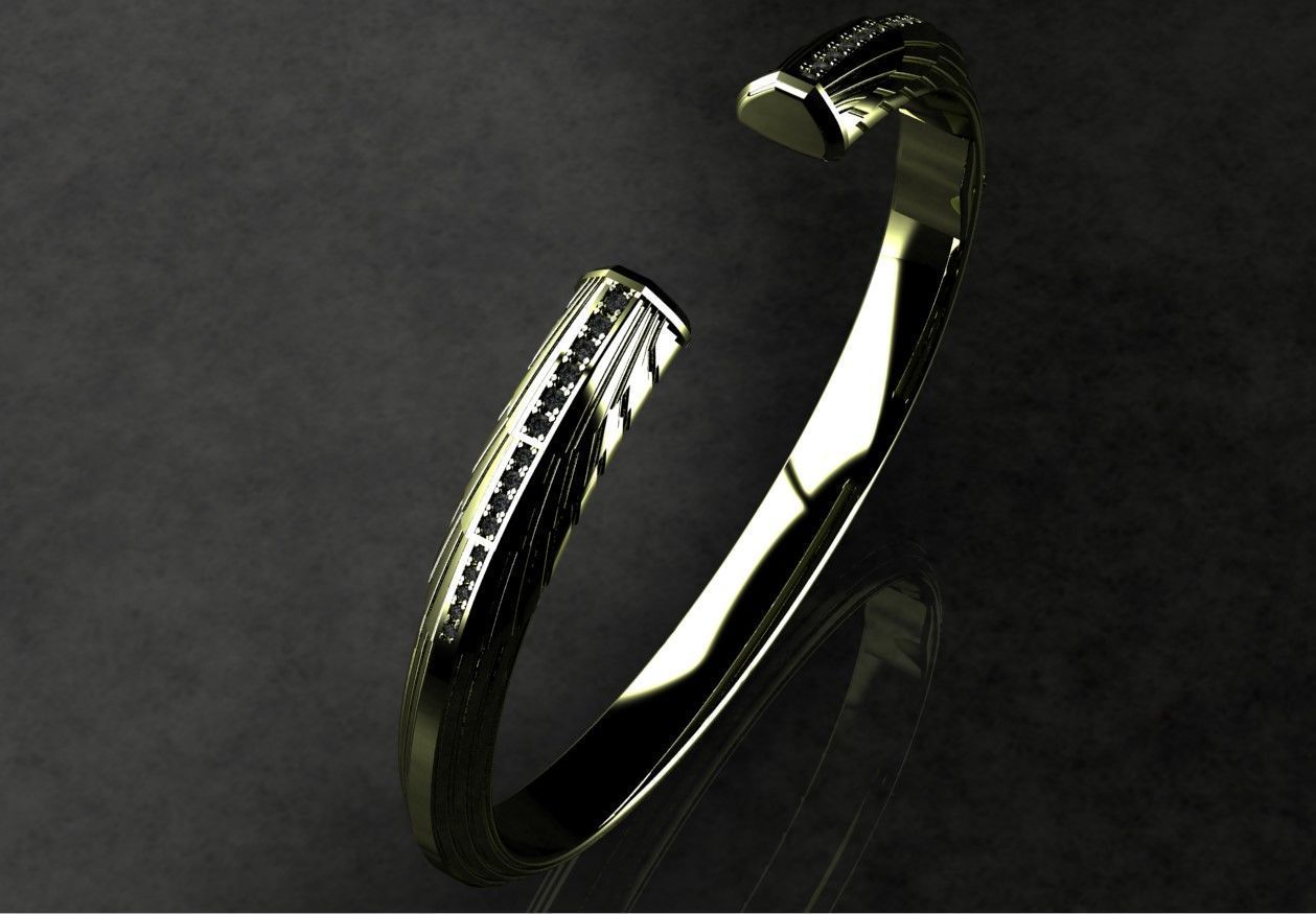 David Yurman Bracelete 3D print model_4