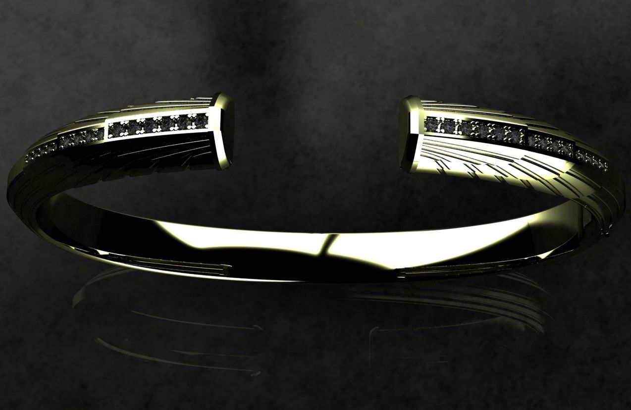 David Yurman Bracelete 3D print model_2