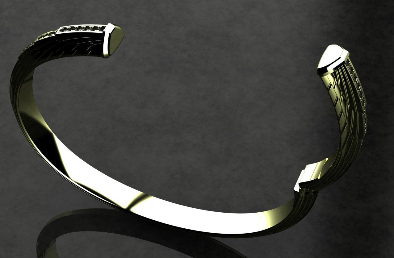 David Yurman Bracelete 3D print model_1