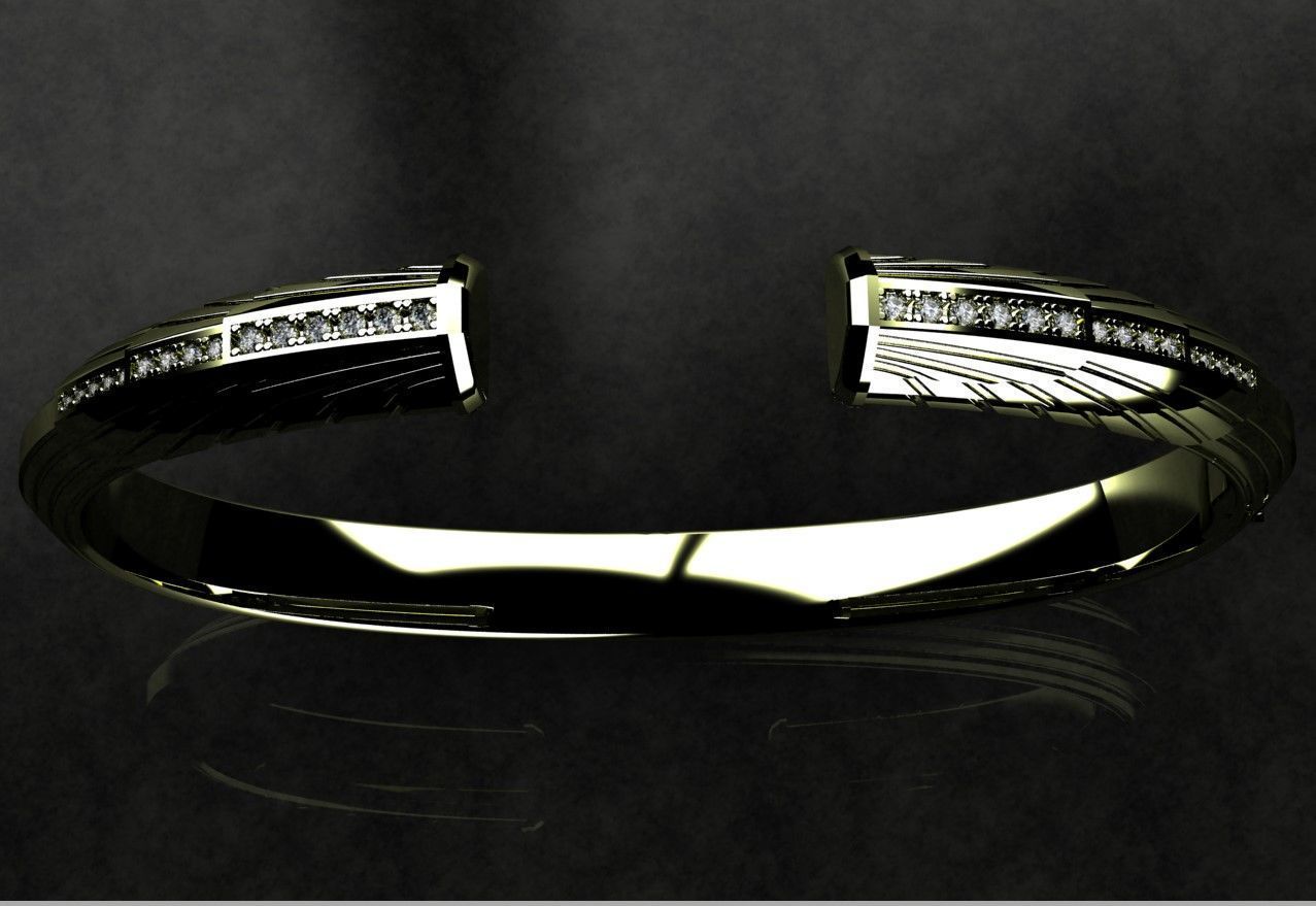 David Yurman Bracelete 3D print model_5