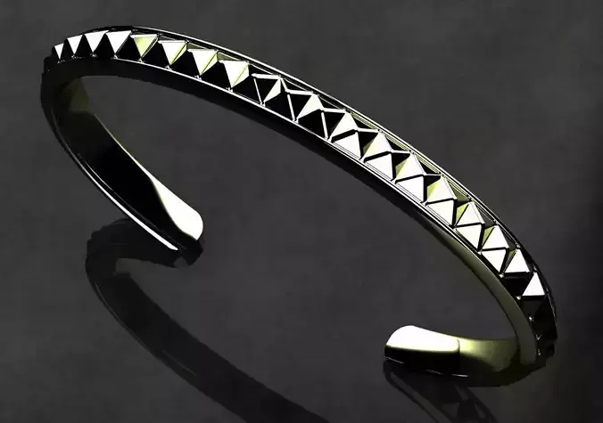 David Yurman Pyramid Bracelet 3D print model