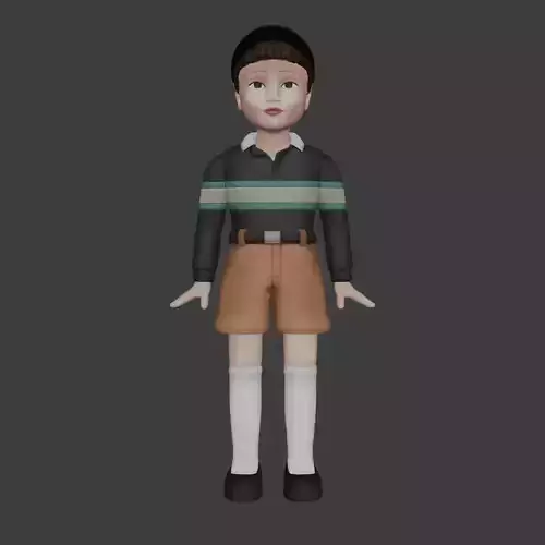 squid game doll boy ChulSu model