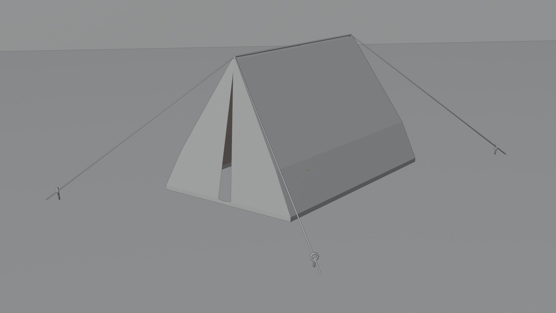 Low Poly Tent Low-poly 3D model_3