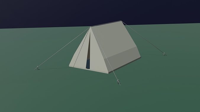 Low Poly Tent Low-poly 3D model