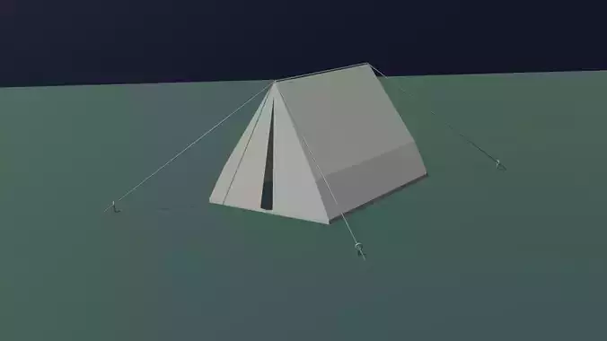 Low Poly Tent Low-poly 3D model Low Poly Tent Low-poly 3D model