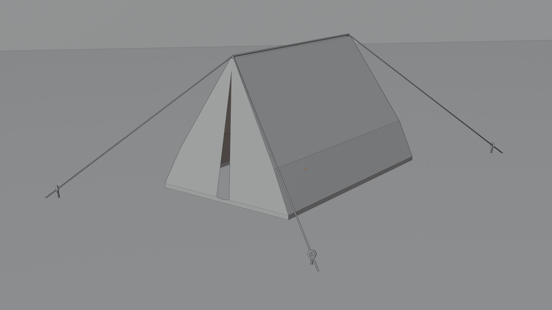 Low Poly Tent Low-poly 3D model_4