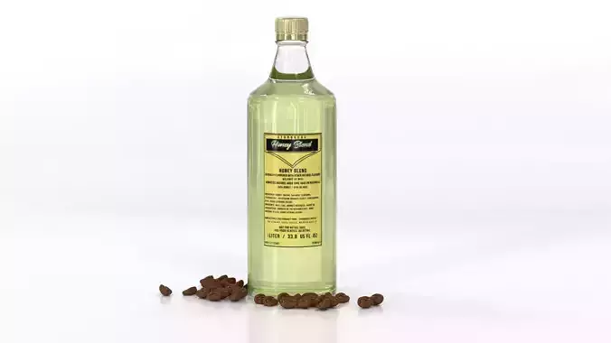 Starbucks Coffee Syrup Bottle  Low-poly 3D model