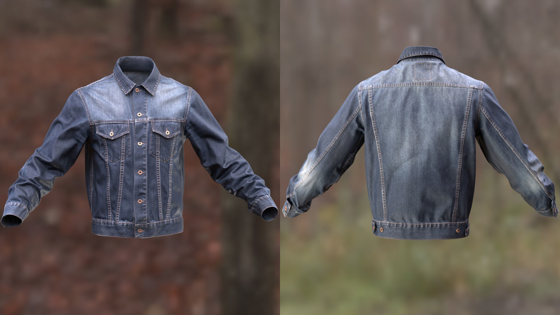 Jacket 55 - All MH Bodies and UE5 Skeletons - Rigged Low-poly 3D model_7