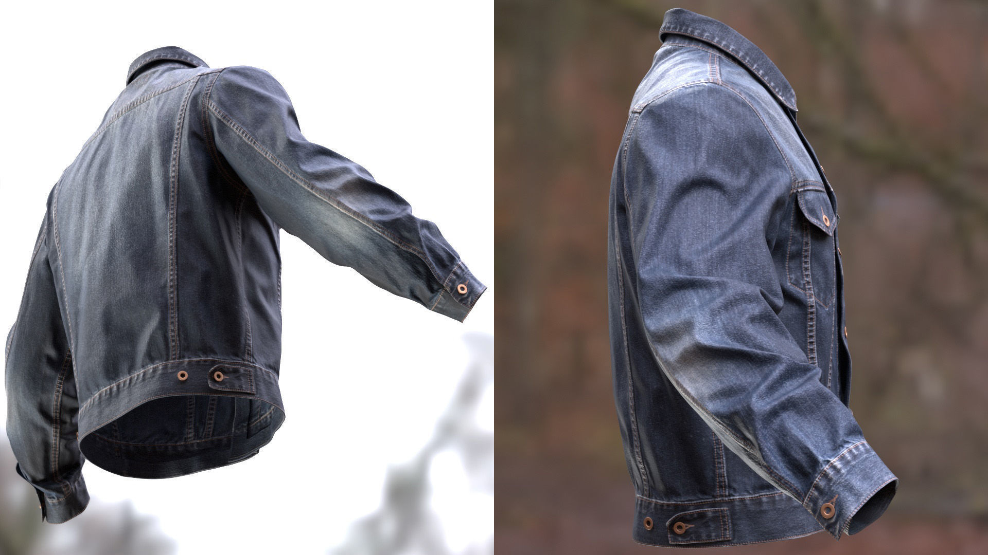 Jacket 55 - All MH Bodies and UE5 Skeletons - Rigged Low-poly 3D model_12