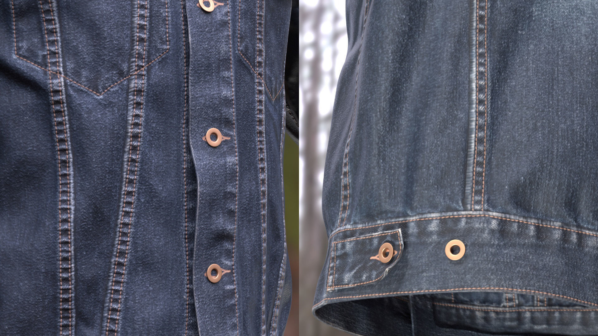 Jacket 55 - All MH Bodies and UE5 Skeletons - Rigged Low-poly 3D model_13