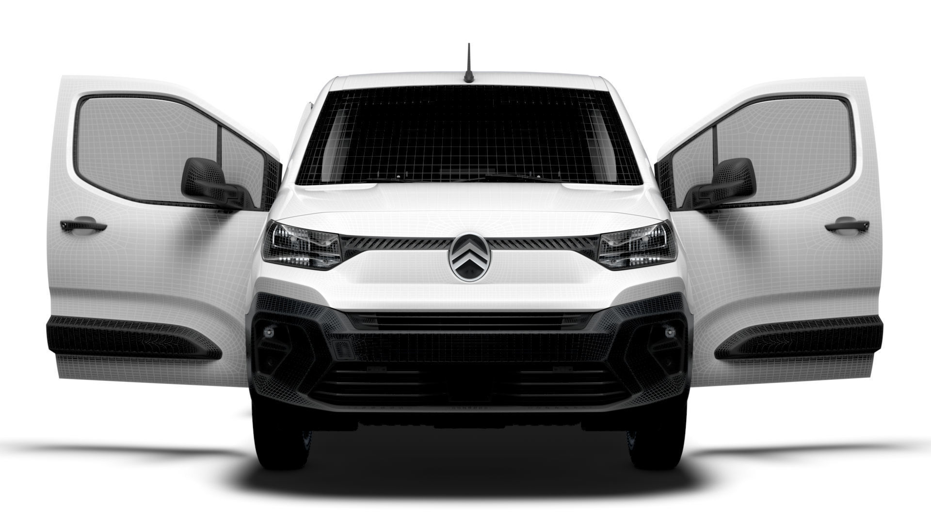 Citroen e Berlingo SWB Van Tailgate HQ Interior 2024 3D model_21