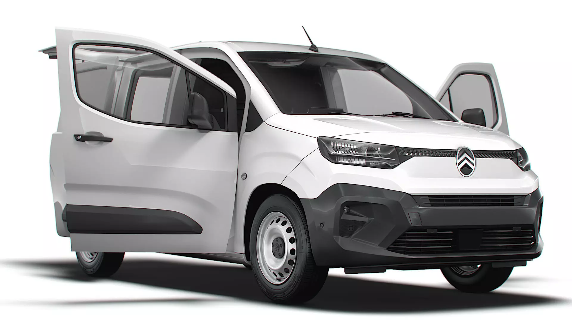 Citroen e Berlingo SWB Van Tailgate HQ Interior 2024 3D model_0