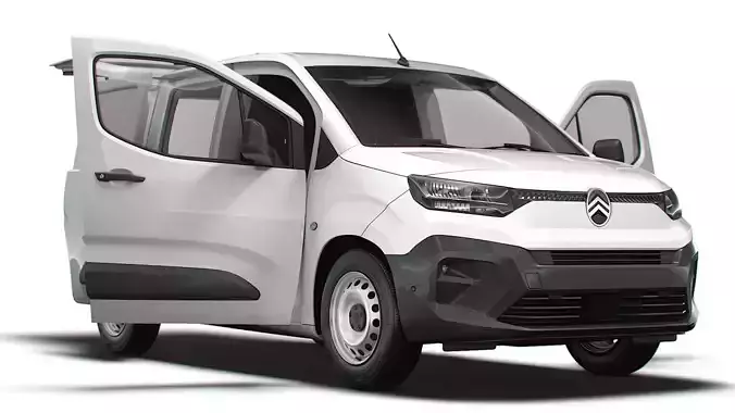 Citroen e Berlingo SWB Van Tailgate HQ Interior 2024 3D model