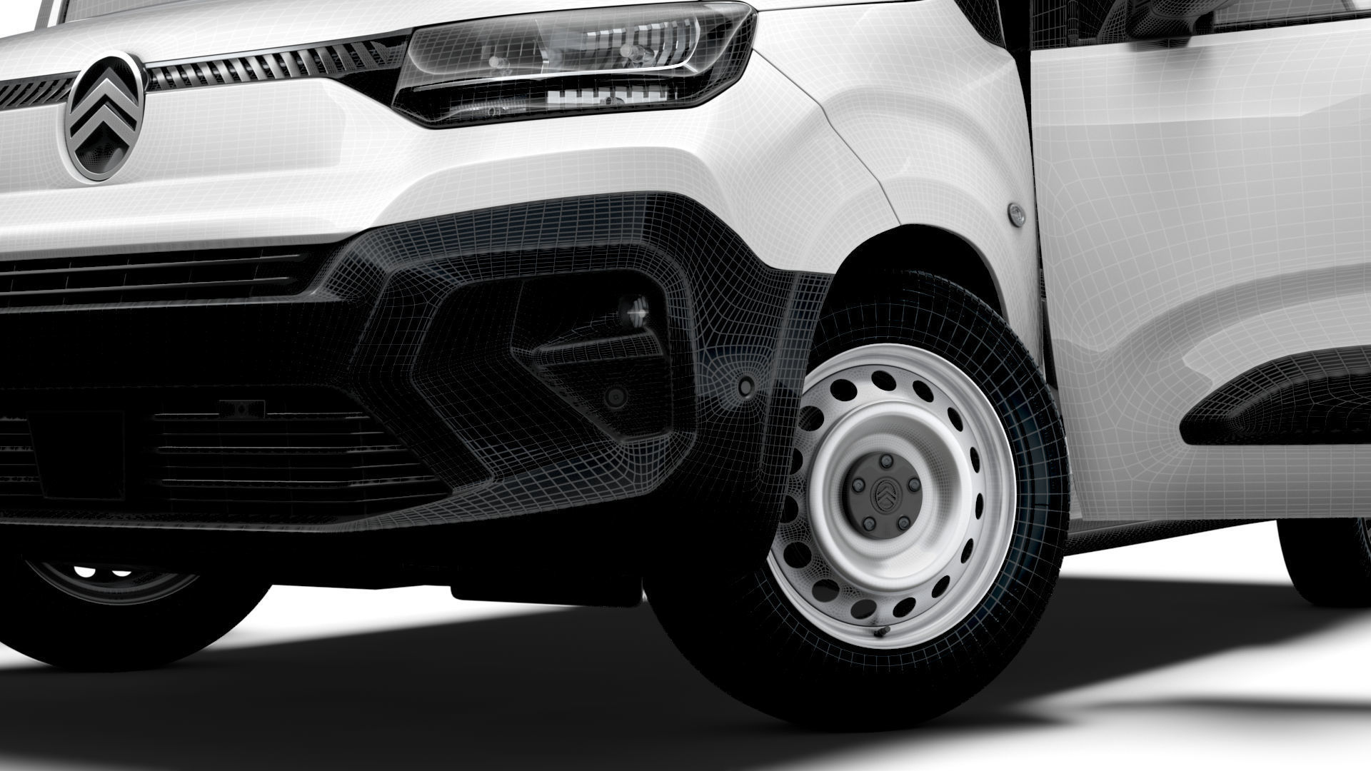 Citroen e Berlingo SWB Van Tailgate HQ Interior 2024 3D model_18