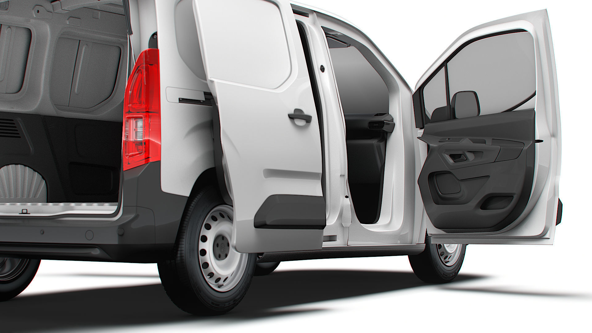 Citroen e Berlingo SWB Van Tailgate HQ Interior 2024 3D model_5