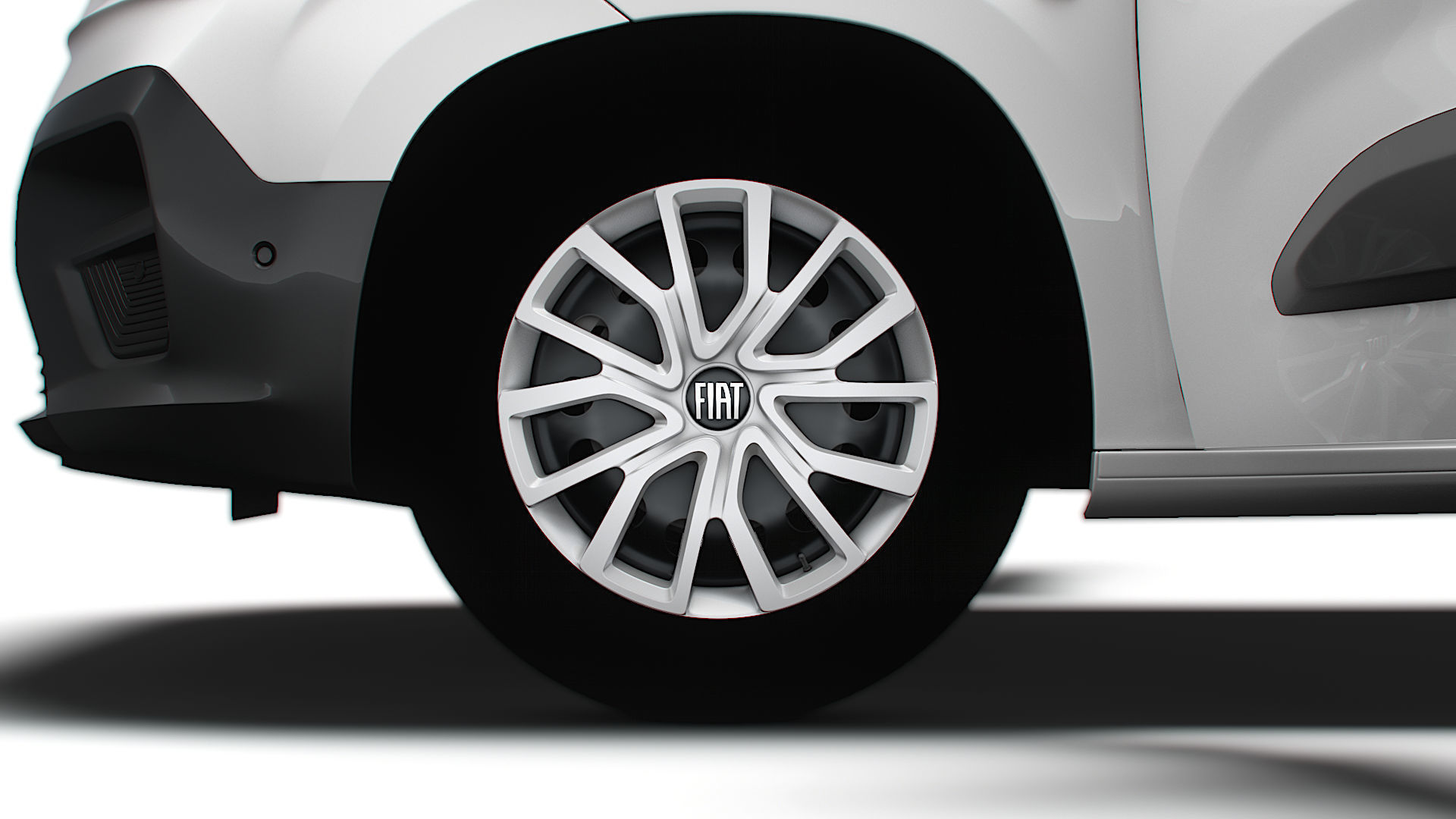 Fiat E Doblo SWB Van Tailgate HQ Interior 2024 3D model_12