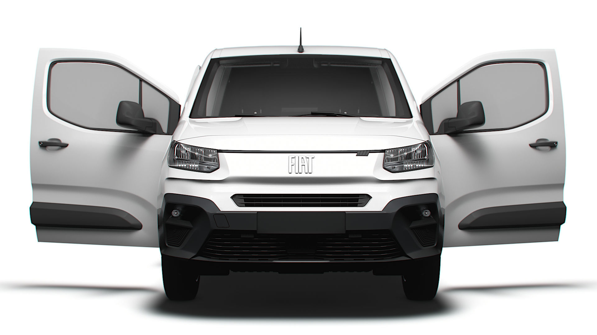 Fiat E Doblo SWB Van Tailgate HQ Interior 2024 3D model_6