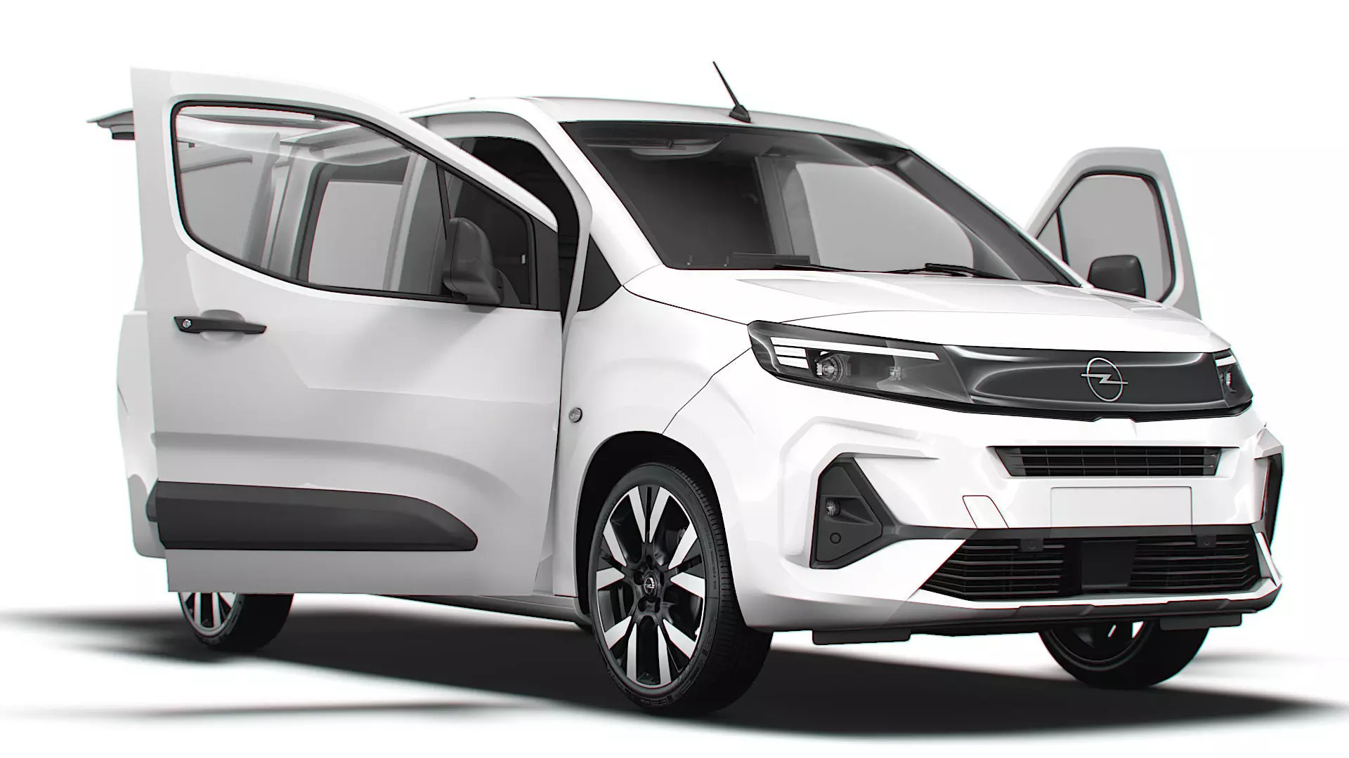 Opel Combo e SWB Van Tailgate HQ Interior 2024 3D model_0