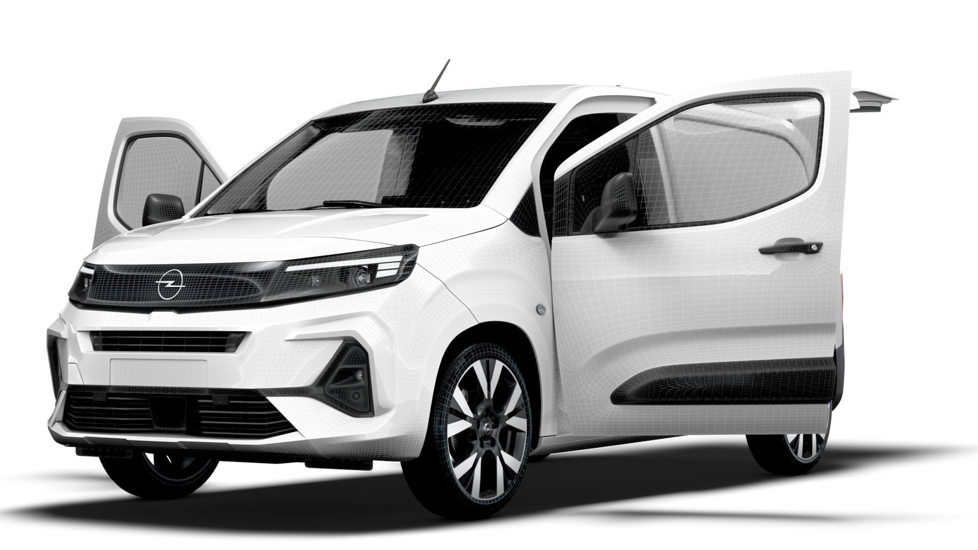 Opel Combo e SWB Van Tailgate HQ Interior 2024 3D model_23