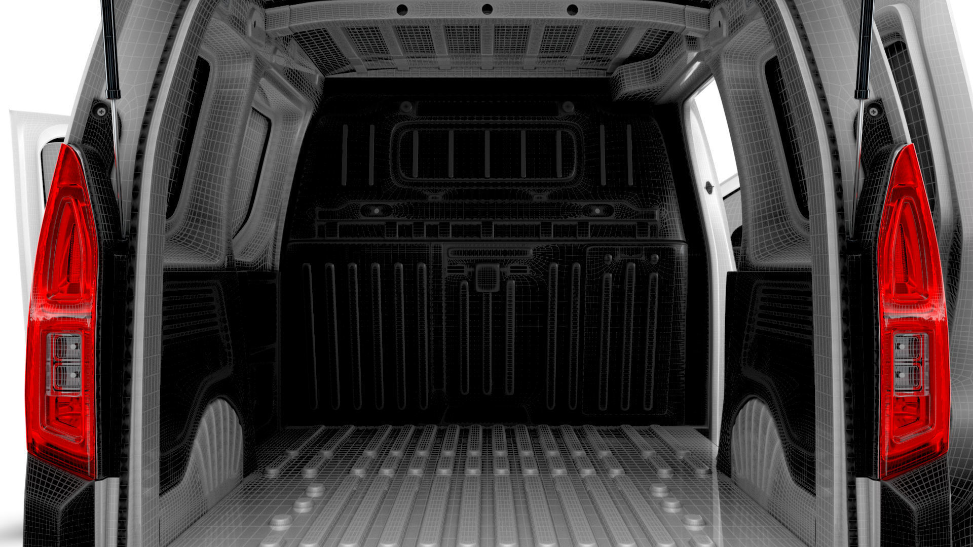 Opel Combo e SWB Van Tailgate HQ Interior 2024 3D model_28