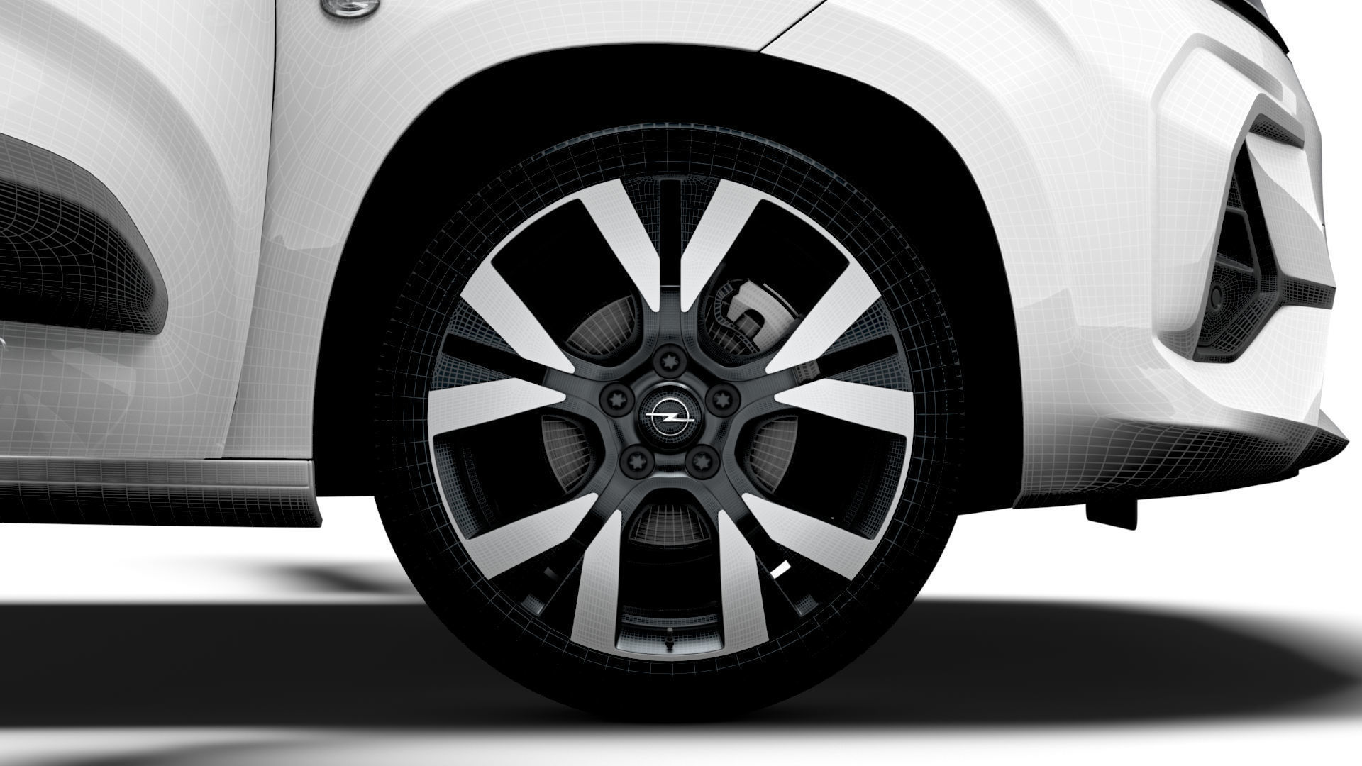 Opel Combo e SWB Van Tailgate HQ Interior 2024 3D model_24