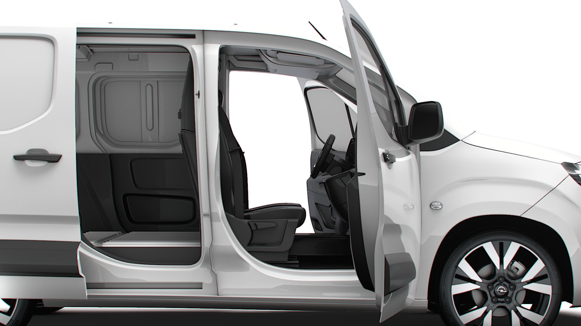 Opel Combo e SWB Van Tailgate HQ Interior 2024 3D model_1